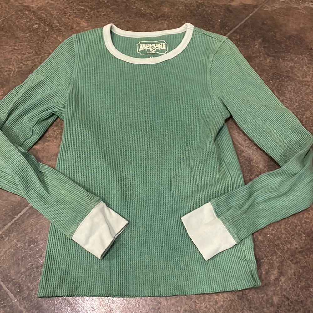 Vintage Henley American eagle shirt long sleeve